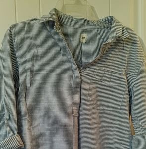 Gap Popover Striped Blouse